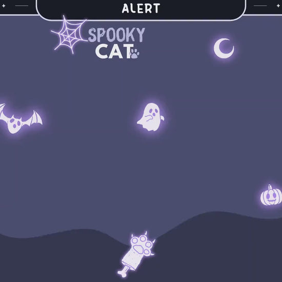 Ghost Twitch Alert Overlay Animation Stream Obs Streamlabs Studio Cute Spooky Cat Spirit Animated Stream Kitty Streaming Kick Youtube Vtuber