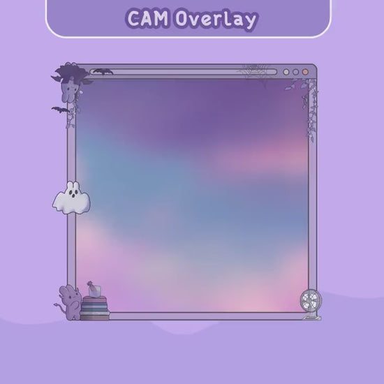 Cute Aesthetic Cam Overlay Twitch Stream Frame Animation Bunny Animated Cute Rabbit Youtube Streaming Cat Frame Just Chatting Gaming Vtuber
