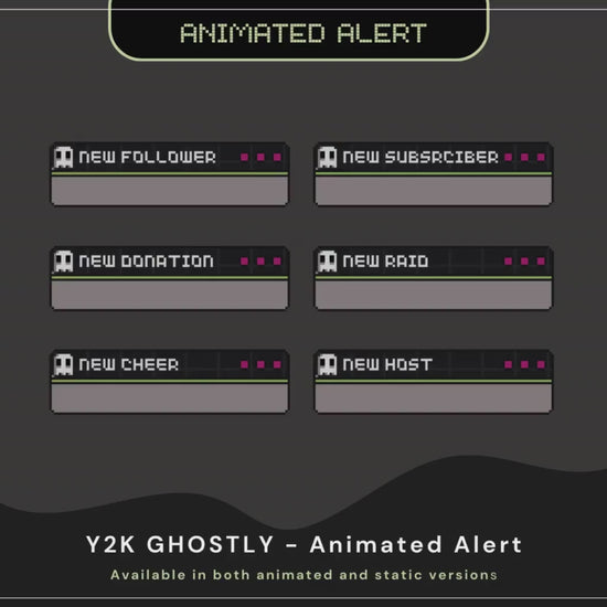 Ghost Halloween Twitch Alert Animation Overlay Spooky Spirit Animated Stream Alerts Cat Kitty Cute Streaming Twitch Kick Youtube Vtubber